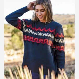 Ladies Outback Trading Co Amelia Sweater Small/ Medium Aztec Ski Sweater
